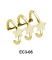 Ear Cuff Cute Triple Star EC3-06
